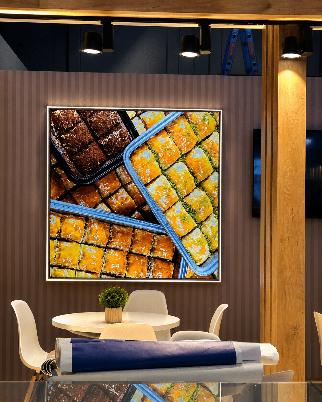 LED-Textilspannrahmen Food Display