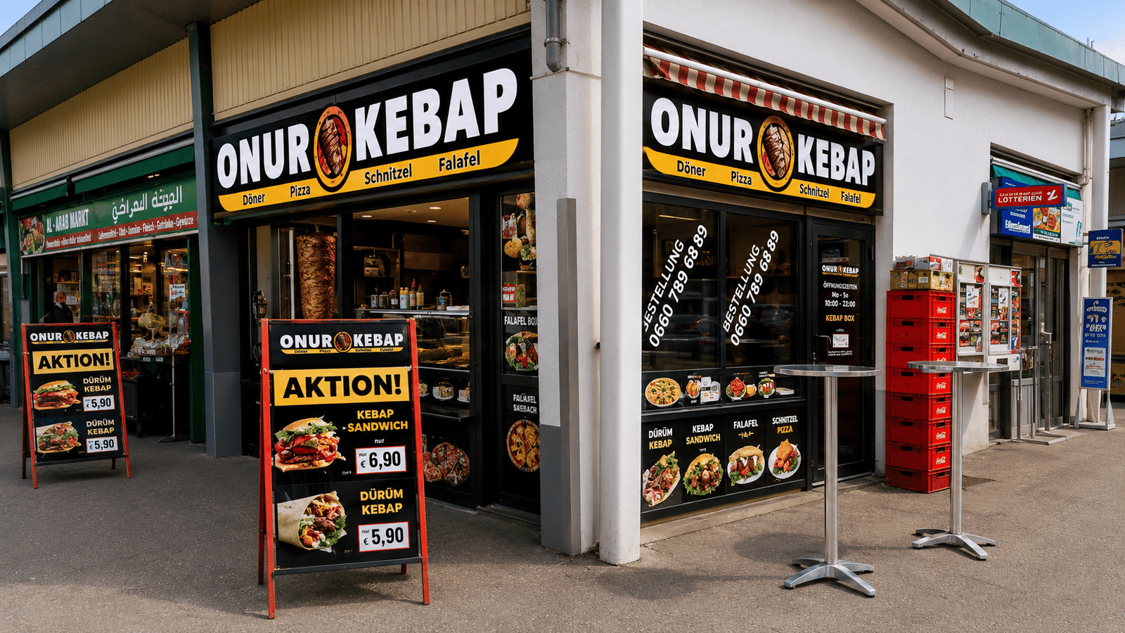 3D-Buchstaben und Logo für Onur Kebap