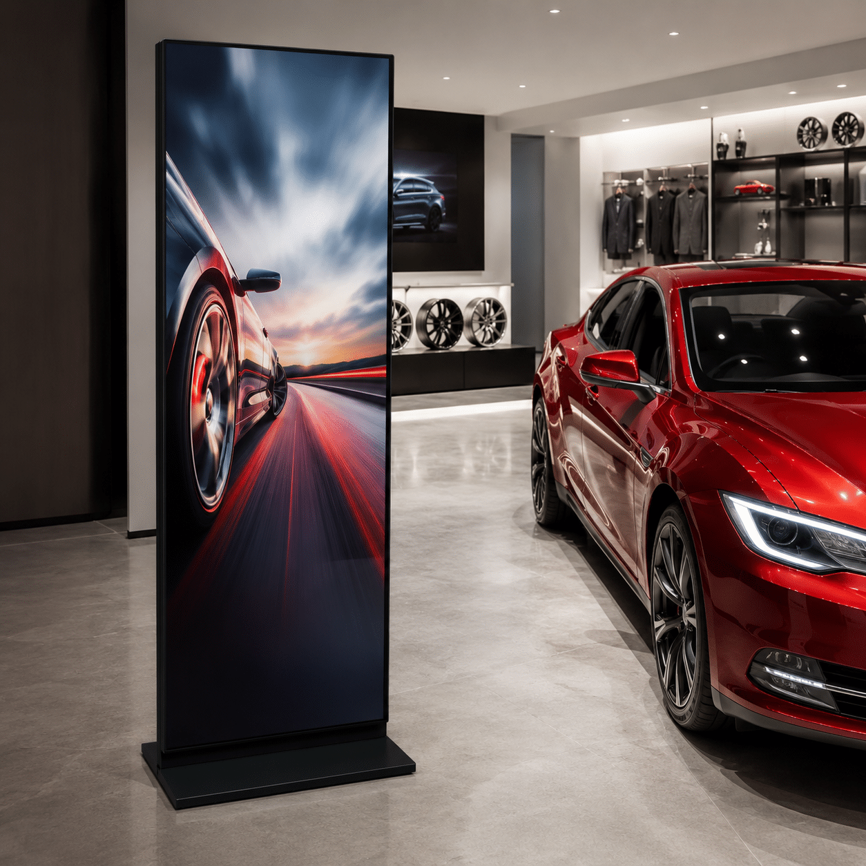 LED-Videowall Display für Autohaus