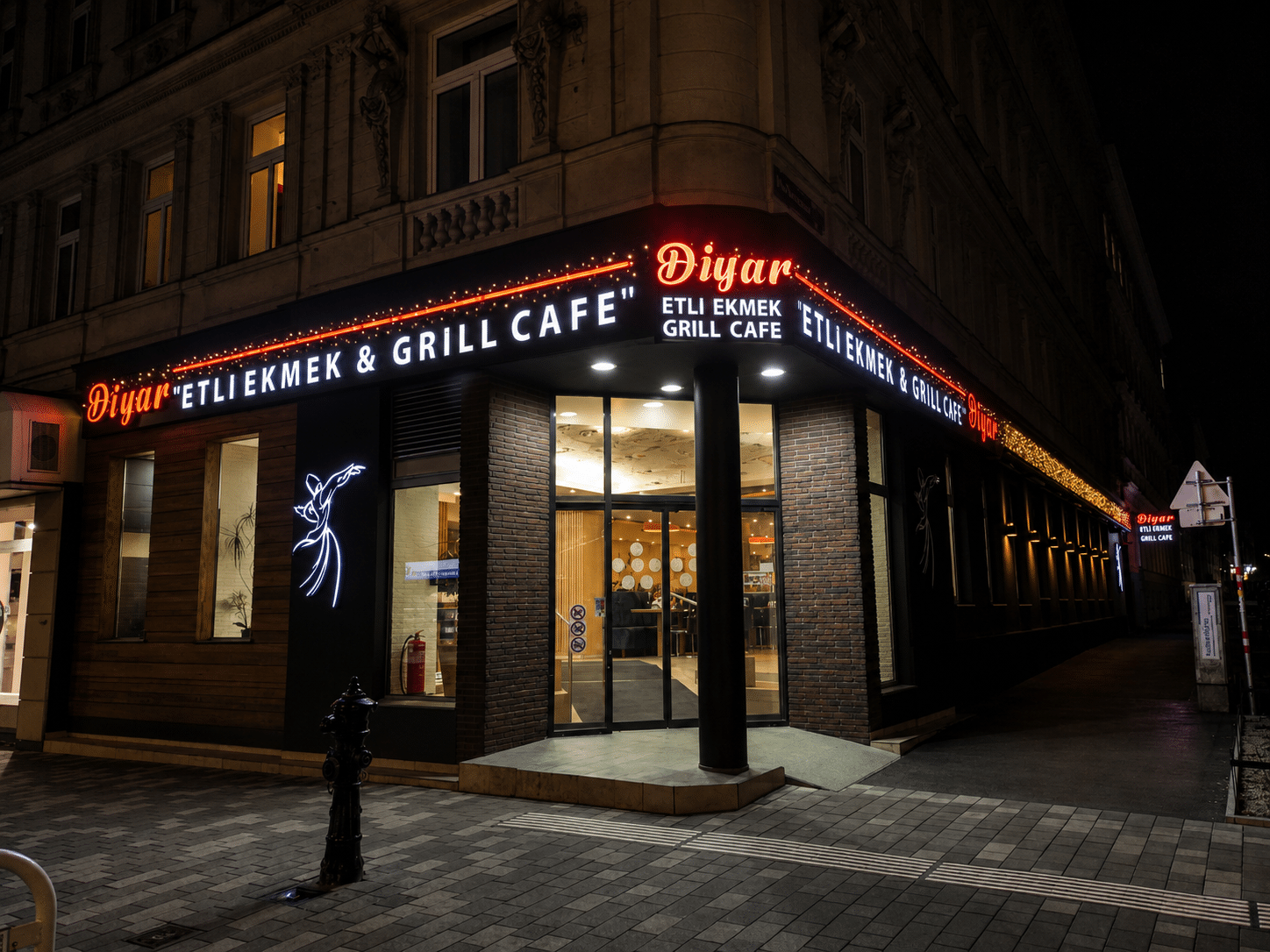 Leuchtwerbung für Diyar Etliekmek Grill Cafe