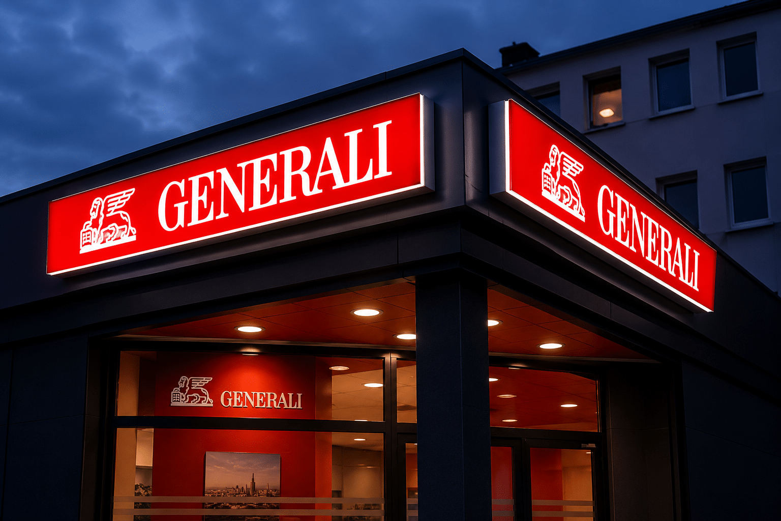 Leuchtkasten für Generali Außenwerbung