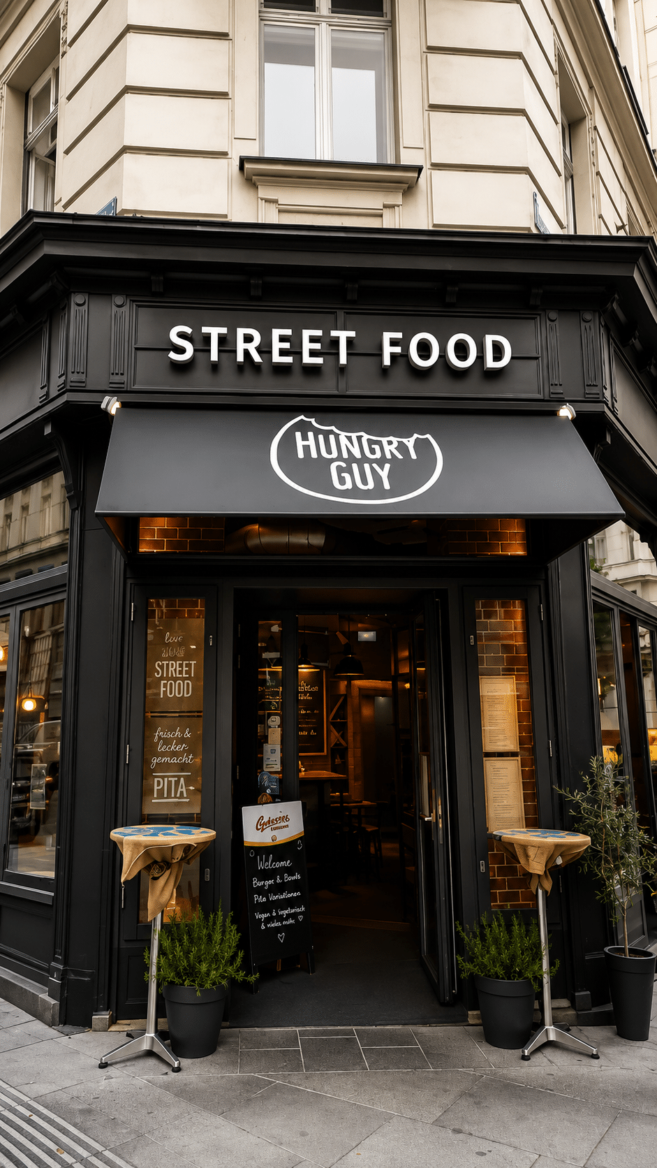 3D-Buchstaben für Street Food Lokal