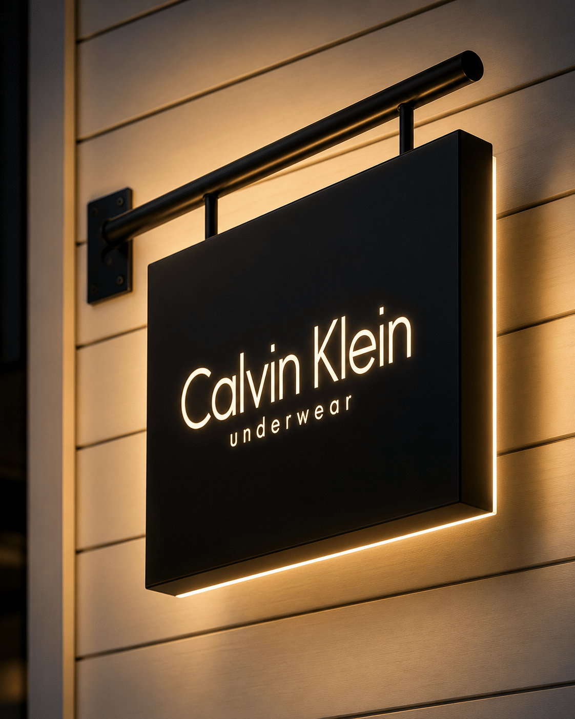 Calvin Klein Underwear Leuchtschild